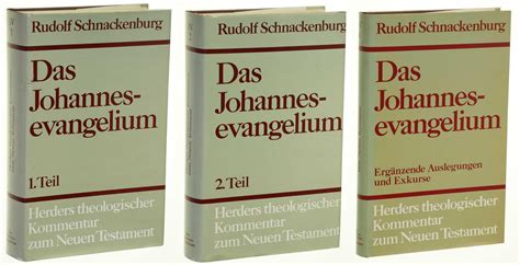 Das Johannesevangelium Von Schnackenburg ZVAB