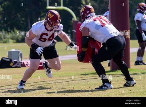 Washington Commanders Defensive Lineman Sam Cosmi 76 Take Part In The