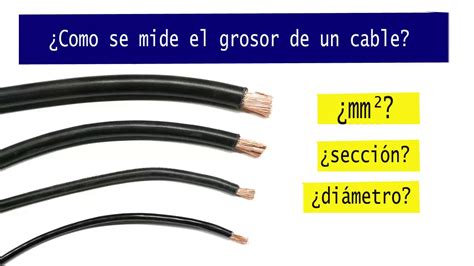 Como Saber La Secci N De Un Cable Youtube