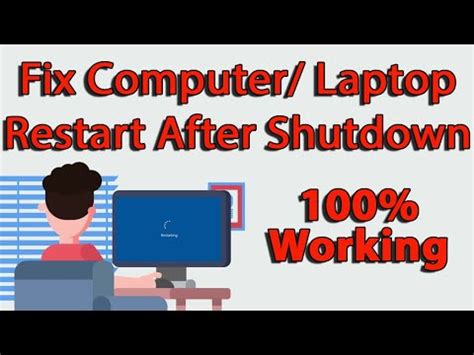 How To Fix Windows 10 Computer Laptop Restarts After Shutdown 2023