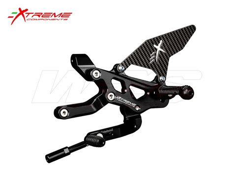 Ped Gp Evo Panigale V C Extreme Components Gp Evo Rearsets Carbon Black