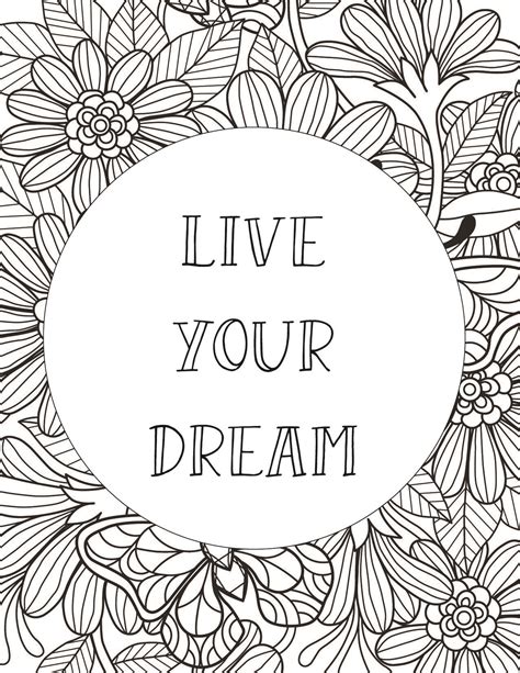 Inspirational coloring pages printable