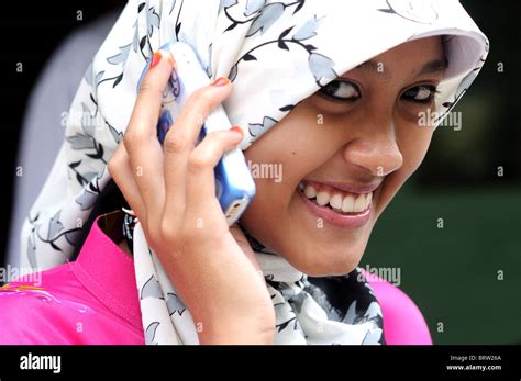 Girl In Belakang Padang Riau Islands Indonesia Stock Photo Alamy