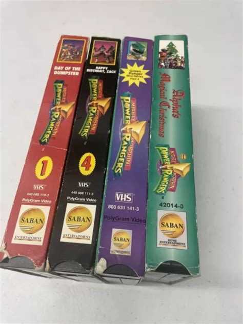 Lot Of Vintage Vhs Tapes Mighty Morphin Power Rangers Vhs All Good