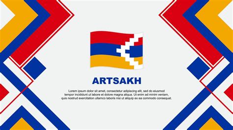 Artsakh Flag Abstract Background Design Template. Artsakh Independence ...