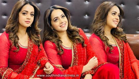 Bhavana Menon In Red Salwar Photos South Indian Actress