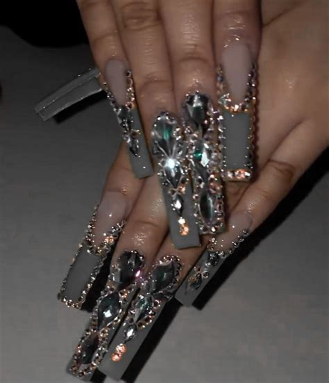 Pin By London🫶🏽 On Nails Diamond Nails Bling Nails Acrylic Nails