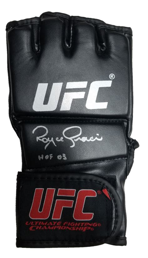 Royce Gracie Signed Ufc Glove Pa Coa All In Autographs