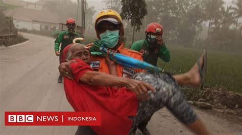 Gunung Semeru Meletus Rangkaian Foto Erupsi Dan Dampaknya BBC News