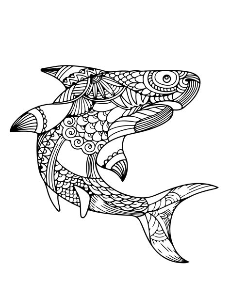 12 Printable Fish Coloring Pages - Etsy