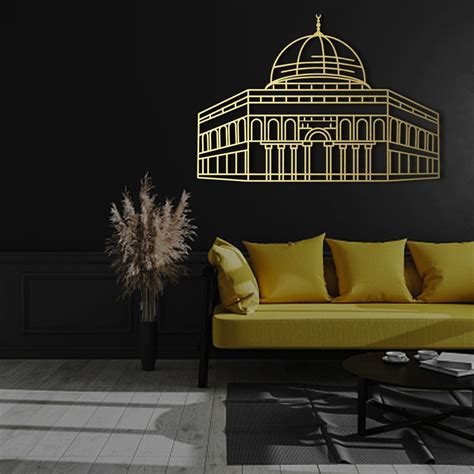Masjid Al Aqsa Metal Wall Art Islamic Wall Decor Masjid Aqsa Islamic