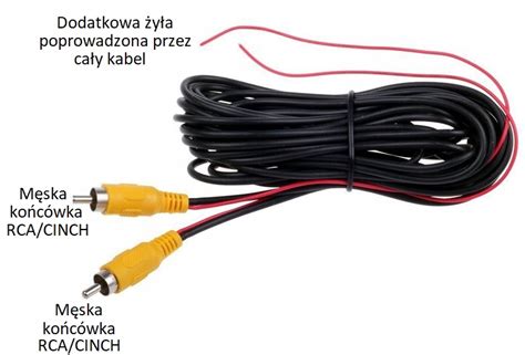 KABEL PRZEWÓD DO KAMERY COFANIA 10M CINCH RCA AV 13741085529