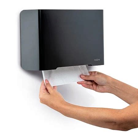 Dispenser Para Papel Toalha Interfolhas Preto Fg Distribuidora