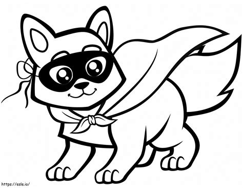 Super Cute Fox Coloring Page