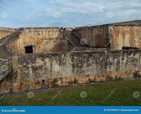 An Old Castle in San Juan stock photo. Image of walls - 182786544