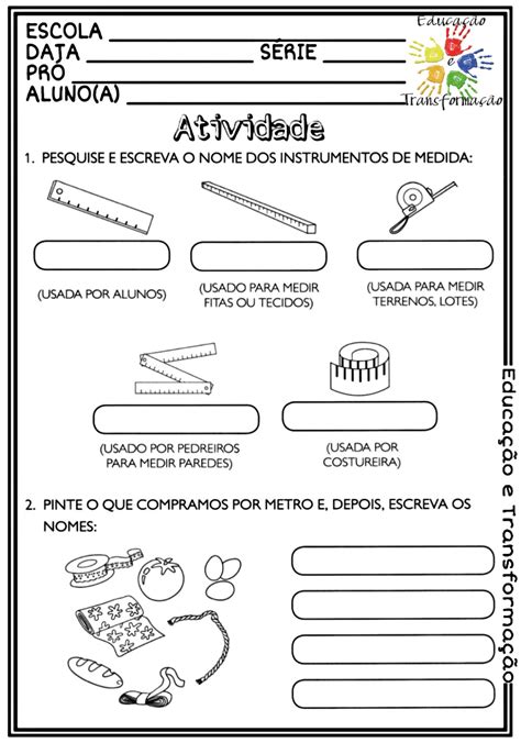 Blog Educa O E Transforma O Matem Tica Medidas De Comprimento