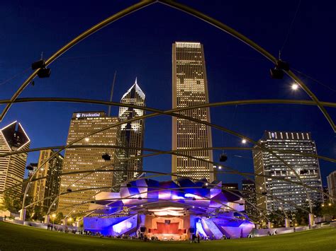 Pavilion Millennium Park Chicago Illinois Wallpapers | HD Wallpapers ...