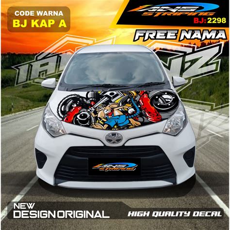 Jual Stiker Variasi Kap Depan Mobil Avanza Variasi Stiker Cup Depan