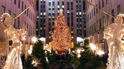 Le Grand Sapin De No L Du Rockefeller Center New York Sest Illumin