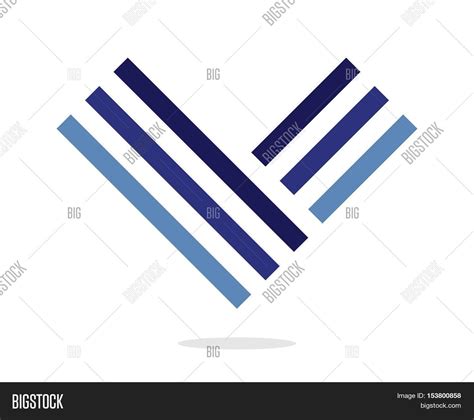 Blue Letter V Logo. Image & Photo (Free Trial) | Bigstock