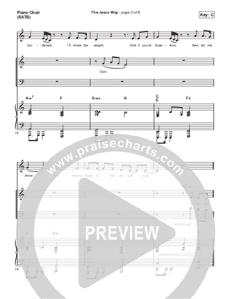 The Jesus Way Choral Anthem Satb Sheet Music Pdf Phil Wickham Arr Mason Brown Praisecharts