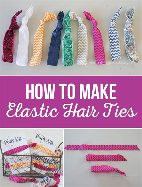 How To Make Elastic Hair Ties Hair Ties Diy Elastic Hair Ties Diy