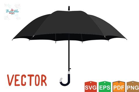 Umbrella Silhouette SVG Vector Clipart Graphic By Zeerros Creative