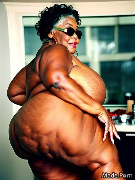 Bathroom Ssbbw Nude Black Hair Sideview Looking At Viewer Big Ass AI Porn