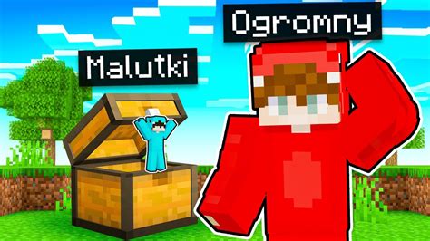 CHOWANY Mały vs Duży w Minecraft YouTube