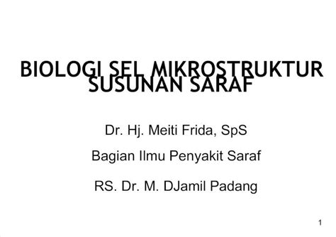 PDF Biologi Sel Mikrostruktur Susunan Saraf DOKUMEN TIPS