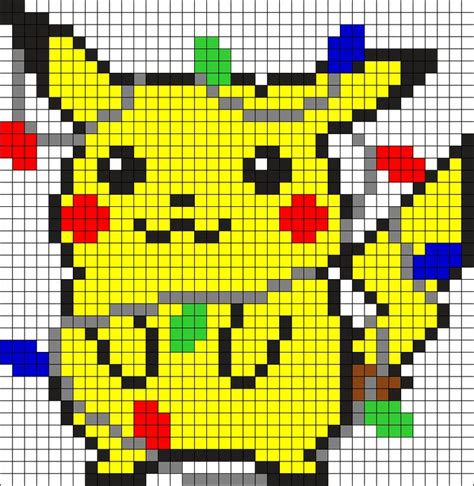 pixel art pikachu noel 31 Idées et designs pour vous inspirer en