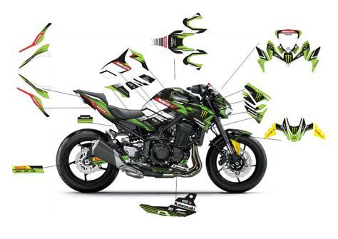 Moto Kawasaki Z Race Ab Bj Motorraddekor Bikedekor