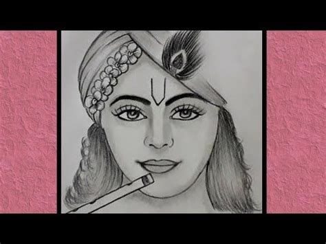 How To Draw Shree Krishna Pencil Drawing Easy For Beginners Very Easy