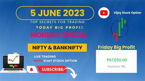 97000 Banknifty And Nifty Analysis 5 June 2023 Vijay Stock Option