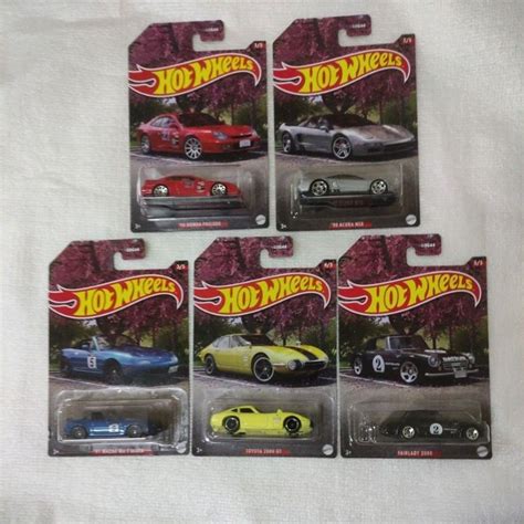 Hot Wheels Jdm Japanese Classics Series Hw Themed Automotive Japan Honda Mazda Toyota Datsun