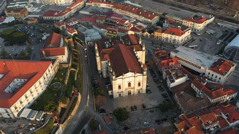 Aerial View Of Leiria Cathedral, Our Lady of the Assumption Cathedral ...