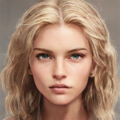 Artbreeder Blonde Hair Girl Girl Face Character Portraits