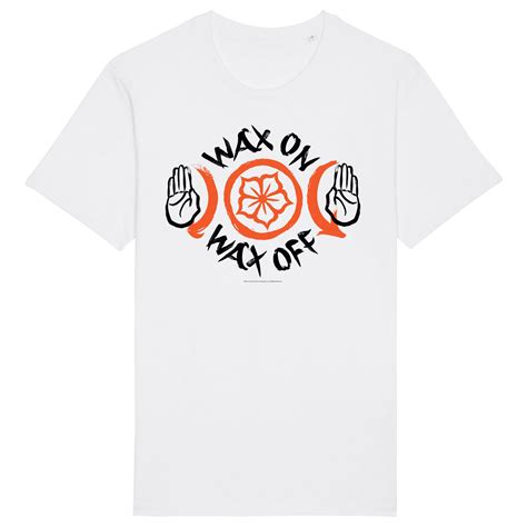 Miyagi Do Wax On Wax Off White Unisex T Shirt Official Cobra Kai Store