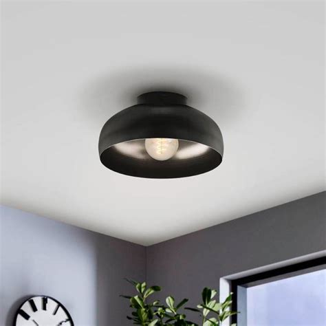 Eglo Mogano Plafonnier Cm Noir Luminaire Fr