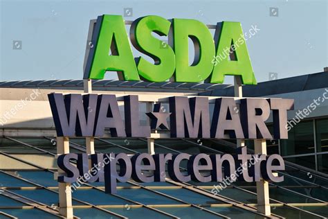 Asda Walmart Signage On Superstore Tamworth Editorial Stock Photo