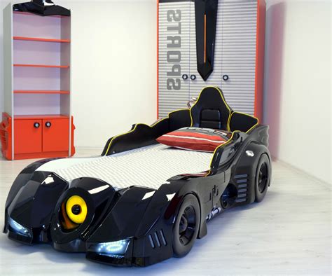 Batman Children's Novelty Kids Black Racing Car Bed - 3FT Single with ...