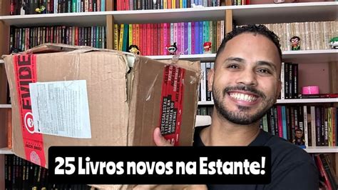 25 LIVROS NOVOS NA ESTANTE UNBOXING EZEQUIEL SOUZZA YouTube