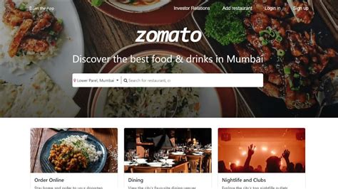 Zomato Home Page Clone Using Html Css Bootstrap YouTube