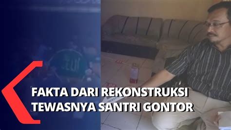 Fakta Baru Terungkap Usai Rekonstruksi Pembunuhan Santri Gontor Digelar