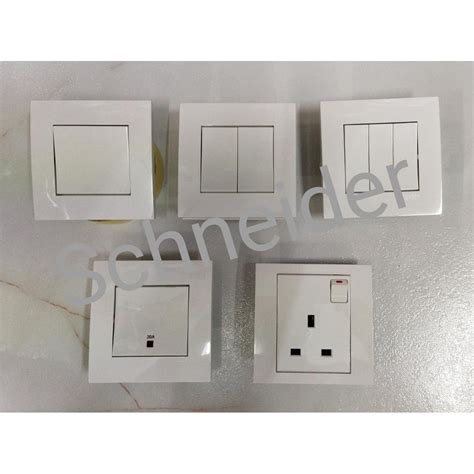 Schneider Vivace Affle Plus Series White Switches Sockets Switch