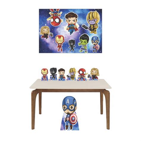 Super Kit Vingadores Cute Baby Aquarela Displays Painel Elo