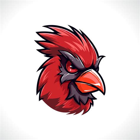 Premium Vector | Cardinal mascot logo design cardinal vector illustration