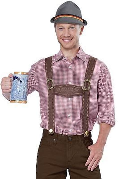 California Costumes Adult Lederhosen Kit Hat Suspenders Oktoberfest