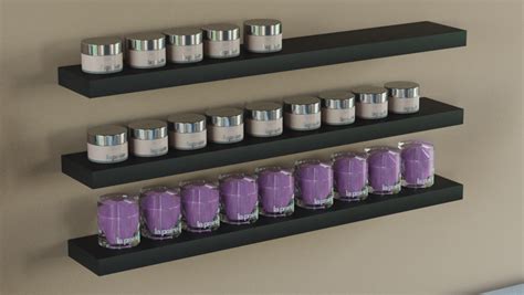 Matte Black Floating Shelves Double Deal Mix The Shelving Shop