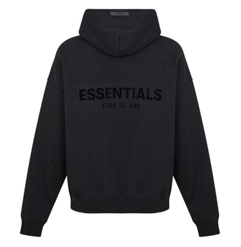 Fear Of God Essentials Hoodie Black Ss22 Ls Personal Shopper